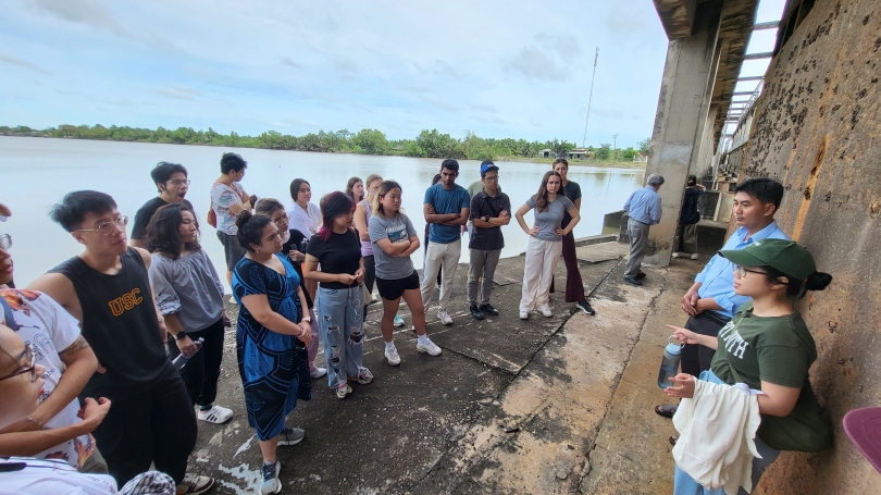Students listening to instructors